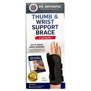 Dr. Arthritis Thumb & Wrist Support Brace & Handbook